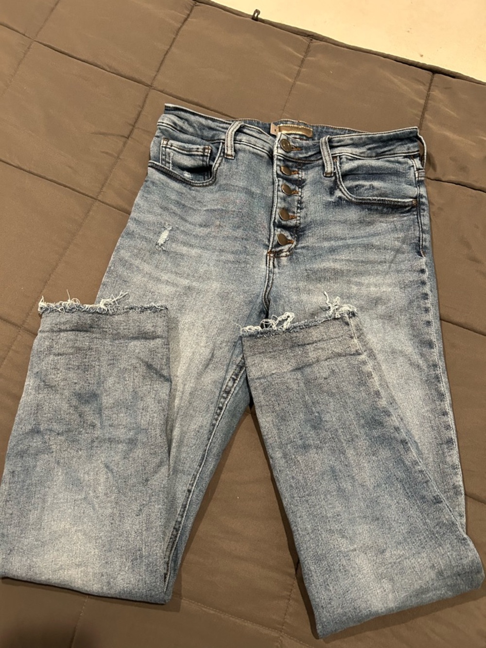 Kut from the Kloth High Waisted Straight Ankle Jeans Size 8